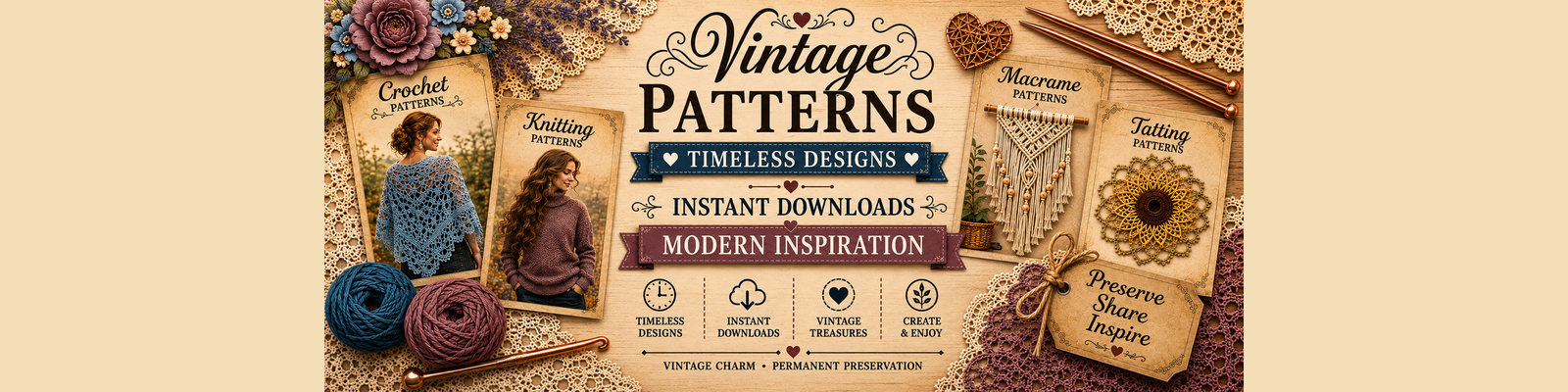 Vintage Patterns banner